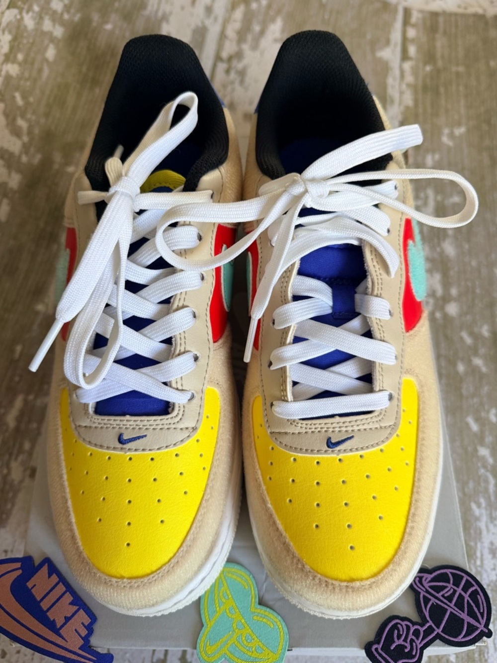 Nike Air Force 1 LV8 1 GS “Multi-Color Velcro” Size 5.5Y w/ Box FN7818-100